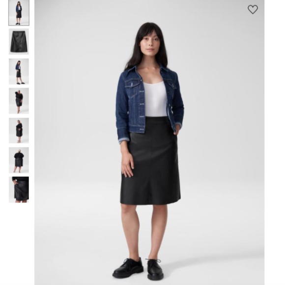 NWT Universal Standard Taylor Vegan Leather Skirt - Picture 2 of 4